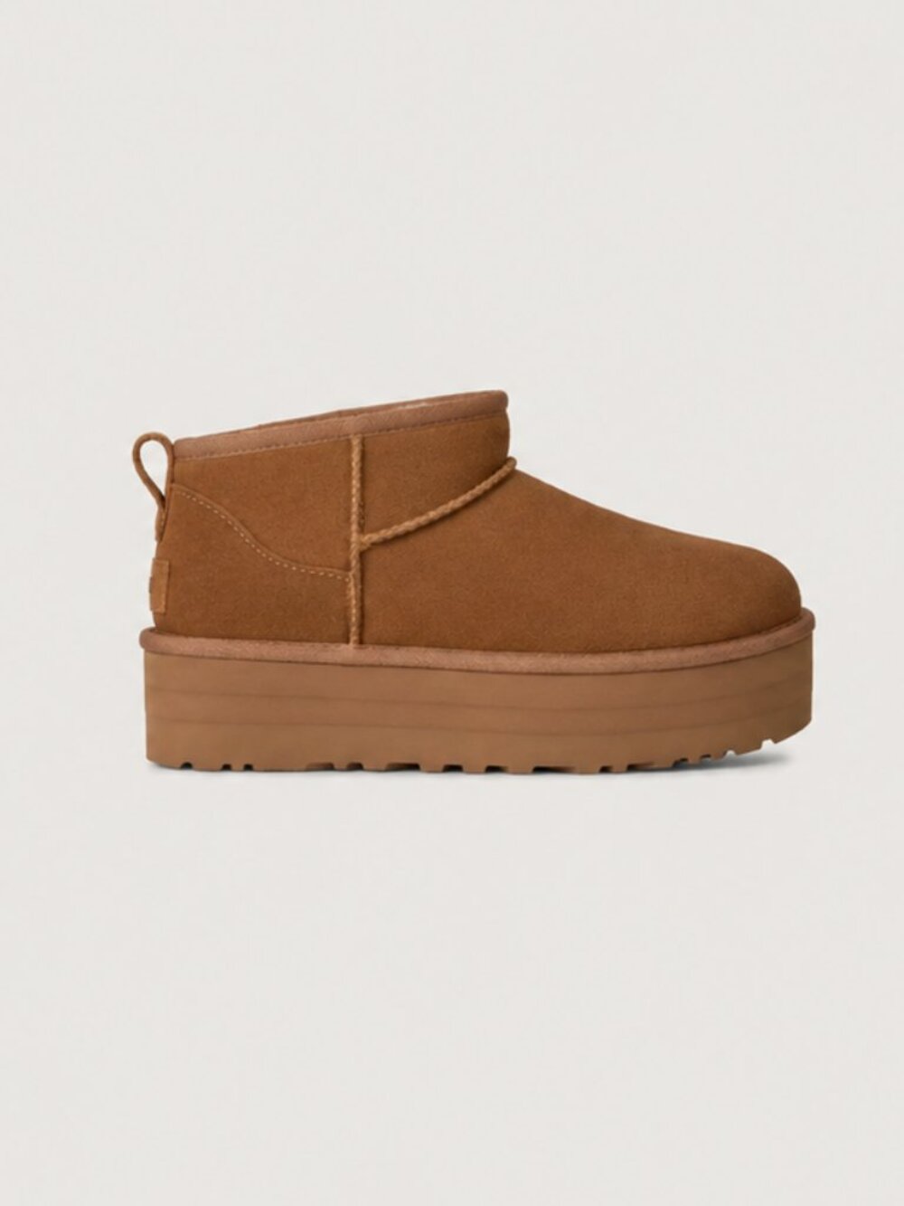 UGG Classic Ultra Mini Platform Boots Chestnut Size 6 NIB